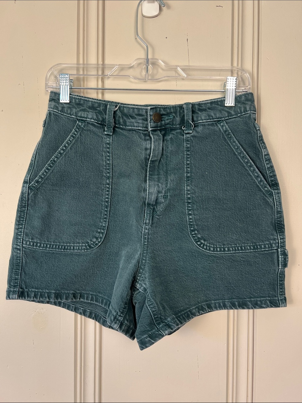 Universal‎ Thread Carpenter Utility Shorts Size 2 Washed Green EUC